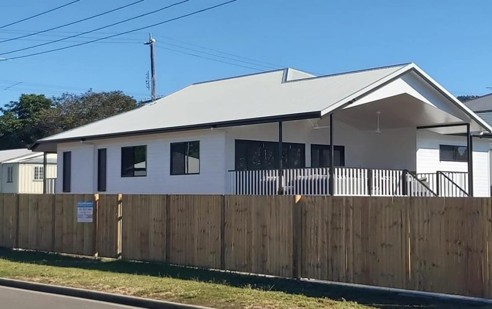 White house with white roof — Wilkinson Homes Pty Ltd in Annandale, QLD